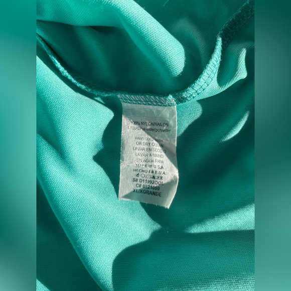 3/25 Mystic Teal/Cream Spring Dress - Picture 4 of 8